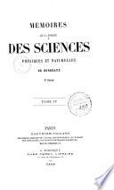 Mémoires de la Société des sciences physiques et naturelles de Bordeaux