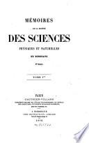 Mémoires de la Société des Sciences Physiques et Naturelles de Bordeaux