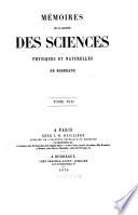 Mémoires de la Société des Sciences Physiques et Naturelles de Bordeaux