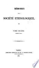Mémoires de la Société ethnologique