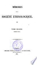 Memoires De La Societe Ethnologique