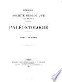 Mémoires de la Société géologique de France
