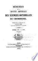 Mémoires de la Société impériale des sciences naturelles de Cherbourg