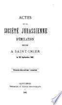 Mémoires de la Société jurassienne d'émulation