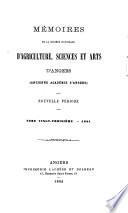 Mémoires de la Société nationale d'agriculture, sciences et arts d'Angers