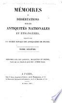 Mémoires de la Société nationale des antiquaires de France