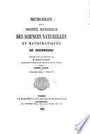 Mémoires de la Société nationale des sciences naturelles de Cherbourg