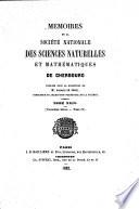 Mémoires de la Société Nationale des Sciences Naturelles et Mathématiques de Cherbourg