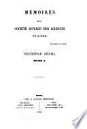Mémoires de la Société royale des sciences de Liège