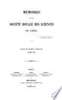 Mémoires de la Société royale des sciences de Liège