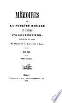 memoires de la societe royale et centrale d'agriculture, sciences et arts