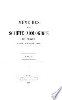Mémoires de la Société zoologique de France