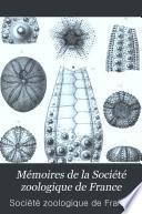 Mémoires de la Société zoologique de France