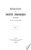 Mémoires de la Société Zoologique de France