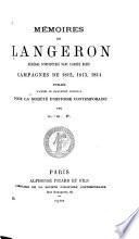 Mémoires de Langeron