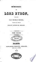 Mémoires de Lord Byron