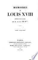 Mémoires de Louis XVIII