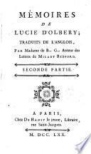 Mémoires de Lucie d'Olbery,