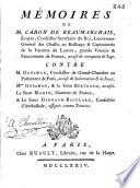 Mémoires de M. Caron de Beaumarchais ... accusé de corruption de juge