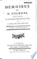Mémoires de M. Goldoni