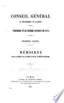 Mémoires de M. le préfet de la Seine & de M. le préfet de police et procès-verbaux des délibérations