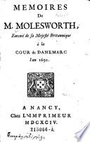 Mémoires de M. Molesworth
