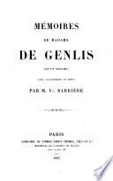 Mémoires de Madame de Genlis (en un volume)