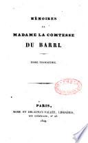 Mémoires de madame la comtesse du Barri Tome premier [-Tome quatrième]
