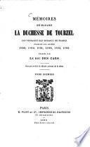 Mémoires de Madame la Duchesse de Tourzel, gouvernante des enfants de France