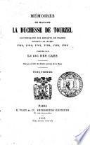 Mémoires de madame la duchesse de Tourzel