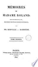 Mémoires de Madame Roland