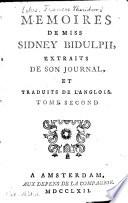 Mémoires de miss Sidney Bidulph