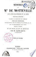 Mémoires de Mme de Motteville sur Anne d'Autriche et sa cour: 1652-1666 (481 p.)
