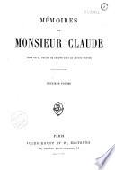 Mémoires de Monsieur Claude, chef de la police de sûreté sous le second empire