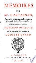 Memoires de Monsieur d'Artagnan