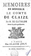 MEMOIRES DE MONSIEUR LE COMTE DE CLAIZE