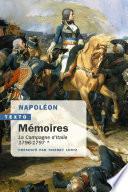 Mémoires de Napoléon (Tome 1) - La campagne d'Italie