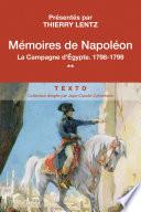 Mémoires de Napoléon (Tome 2) - La Campagne d’Egypte