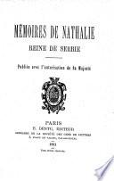 Mémoires de Nathalie, reine de Serbie