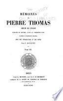 Mémoires de Pierre Thomas, sieur du Fossé