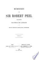 Mémoires de Sir Robert Peel, 2