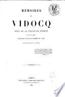 Mémoires de Vidocq, chef de la police de sûreté jusqu'en 1827