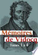 Mémoires de Vidocq, tomes 1 à 4