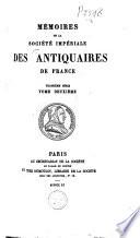 Mémoires des antiquaires de France