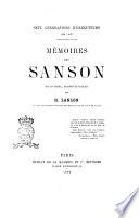 Mémoires des Sanson sept génerations d'executeurs, 1688-1847 mis en ordre, rédigés et publiés par H. Sanson