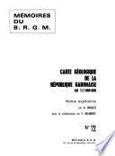 Mémoires du Bureau de recherches géologiques et minières
