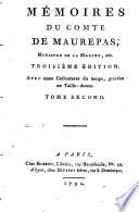 Mémoires du Comte de Maurepas