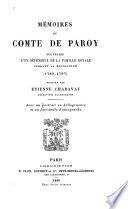 Mémoires du Comte de Paroy