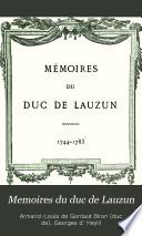 Memoires du duc de Lauzun