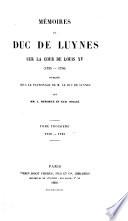 Mémoires du duc de Luynes sur la cour de Louis XV (1735-1758)